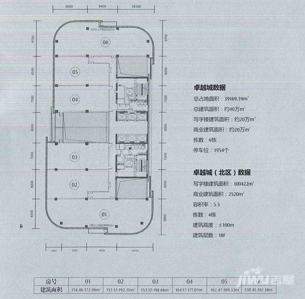 卓越城普通住宅1450㎡户型图