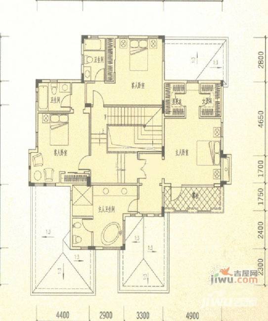 山水庄园3室0厅0卫172㎡户型图