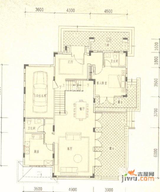 山水庄园1室2厅0卫300㎡户型图