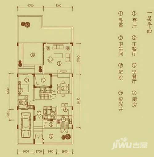 万科棠樾4室3厅3卫195㎡户型图