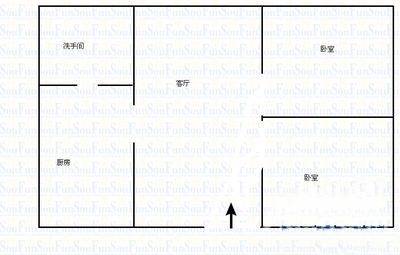 青山领域2室2厅1卫户型图