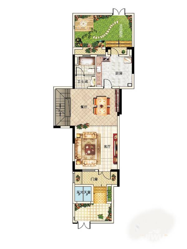 龙湖锦艺城3室3厅3卫155㎡户型图