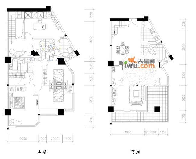 半岛国际大江界5室3厅0卫242㎡户型图