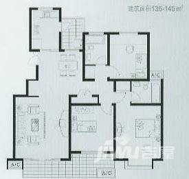 中天铭廷3室2厅2卫145㎡户型图