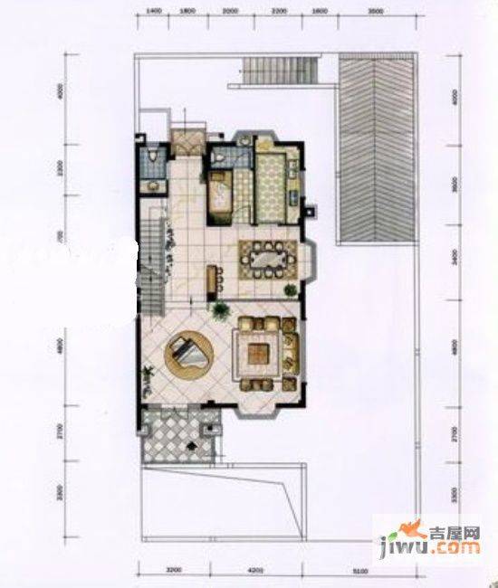 禹洲鼓山一号4室3厅5卫户型图