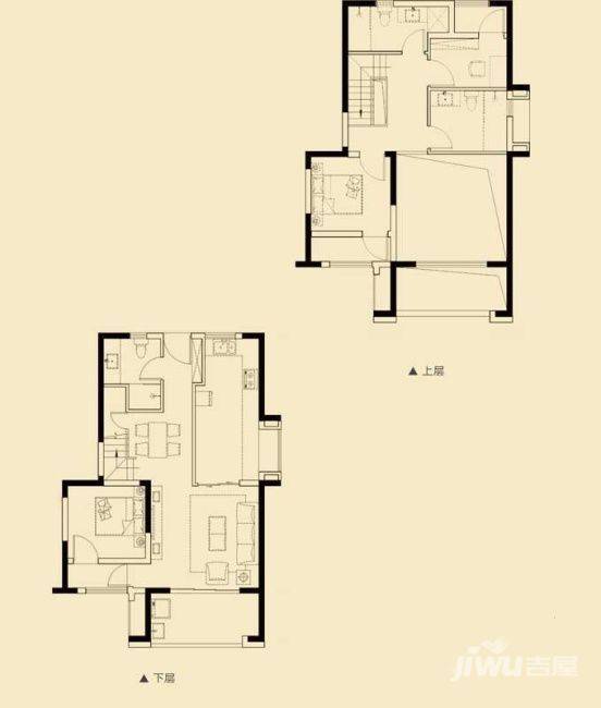 中航城国际社区 A区3室2厅2卫户型图