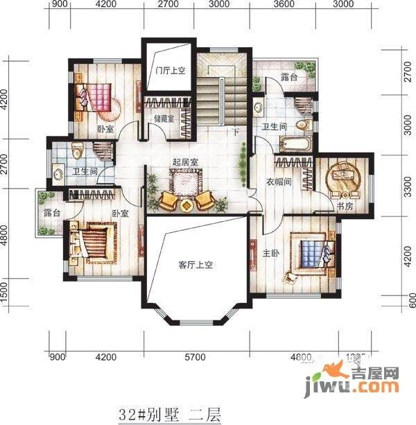 名仕庄园别墅-独栋户型图