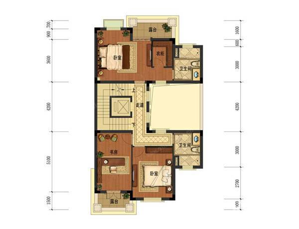 云都美浓小镇普通住宅270㎡户型图