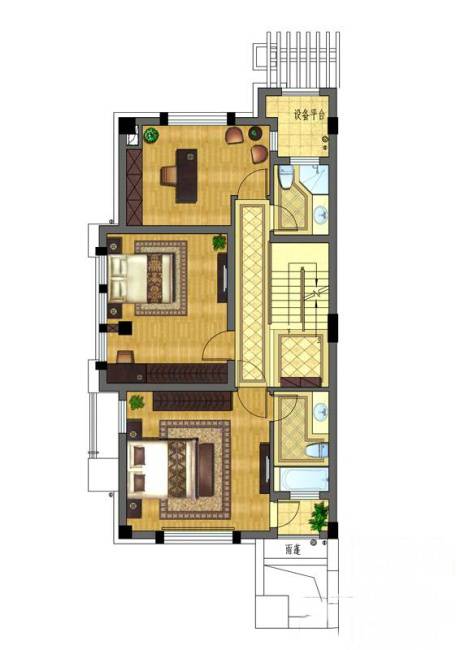 上郡院0室2厅1卫200㎡户型图