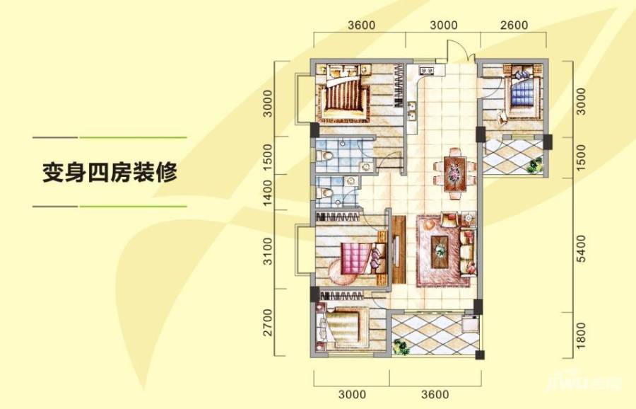 同乐人家
                                                            3房2厅2卫
