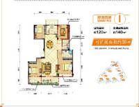 佳源优优城南4室2厅2卫120㎡户型图