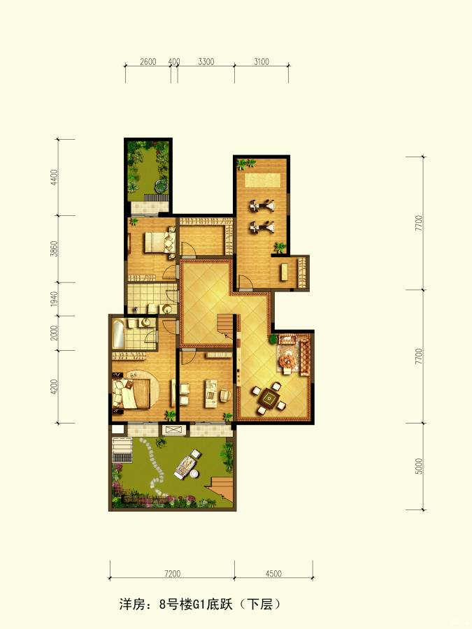 世融嘉轩普通住宅280㎡户型图