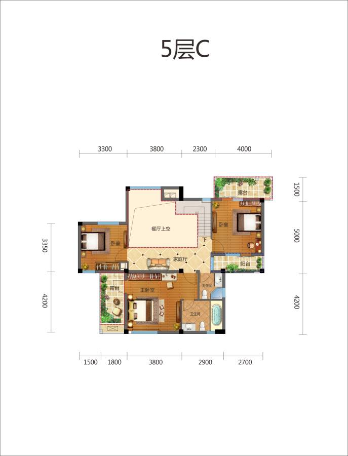 怡景江南别墅-联排182㎡户型图