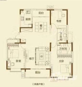 未来城3室2厅2卫139㎡户型图