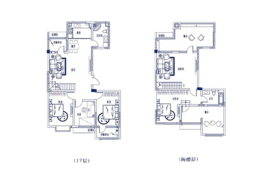 理想山4室3厅2卫185㎡户型图