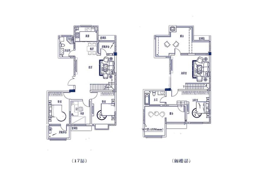 理想山4室3厅2卫186㎡户型图