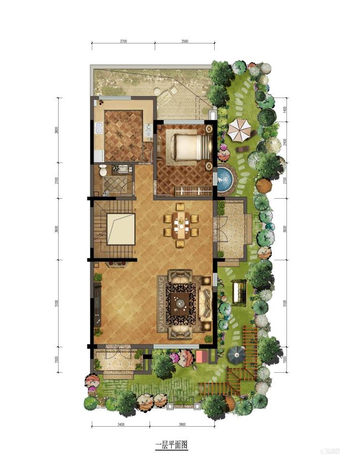 阳光城上林府普通住宅220㎡户型图