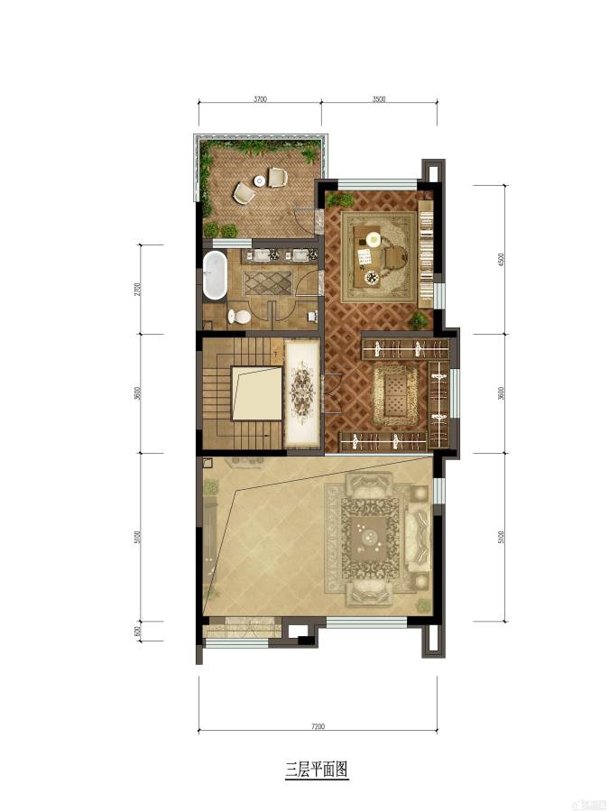 阳光城上林府普通住宅220㎡户型图