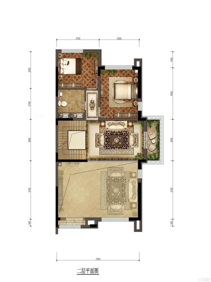 阳光城上林府普通住宅220㎡户型图