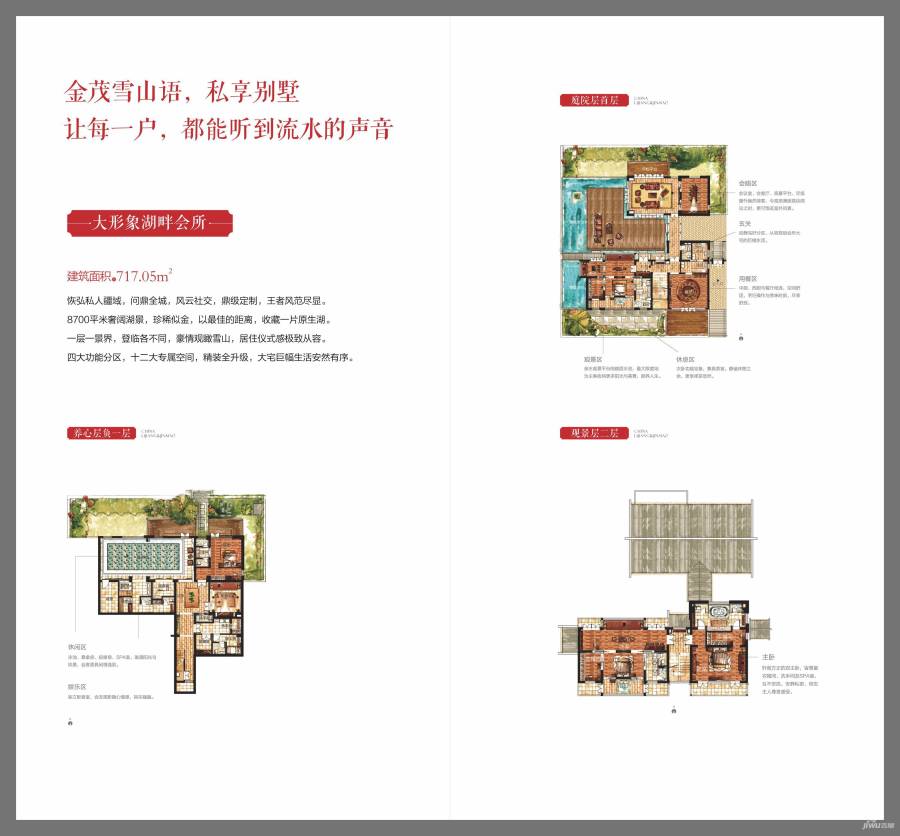 金茂雪山语别墅-独栋717㎡户型图