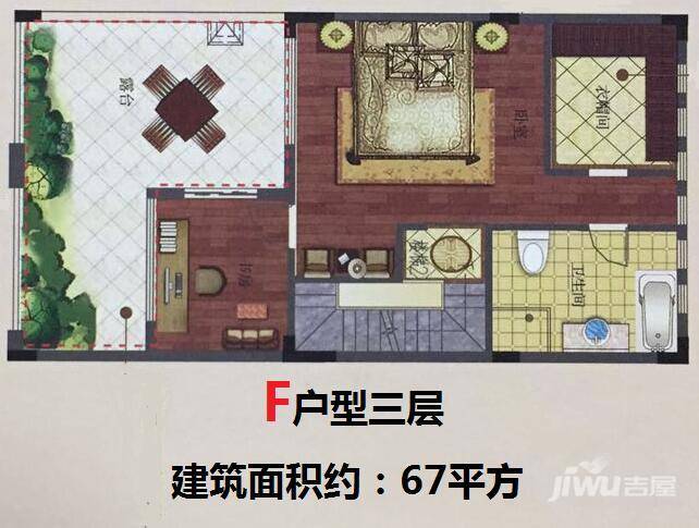 金御花园5室3厅4卫67㎡户型图