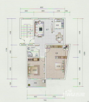 金山家园2室2厅1卫96㎡户型图