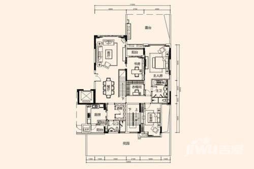 海伦堡爱Me城市别墅-0161㎡户型图