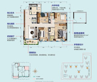 碧桂园滨海城4室2厅2卫125㎡户型图