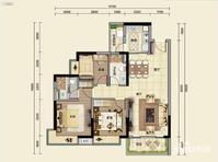 嘉宏锦峯3室2厅2卫104㎡户型图