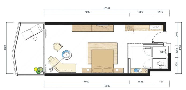 伴山伴海普通住宅70㎡户型图