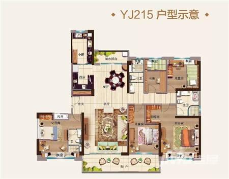 碧桂园观山源著5室2厅2卫户型图