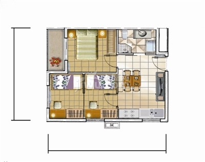 套型是指按不同使用面積,居住空間組成的成套住宅類型.